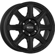 Dotz 16" Bilfelger Dotz 4x kalahari black polished 7x16 et24 - lk6/139.7 ml93.1 felge alu - Black polished 7