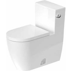 Toilets Duravit ME by Starck 1-piece 1.28 GPF Single Flush Elongated Toilet in. White Seat Not Included