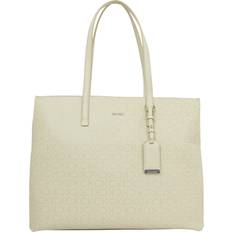 Calvin Klein Bags Calvin Klein Shopper, Logo-Muster, Anhänger, für Damen, beige