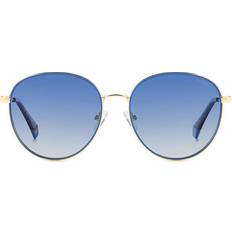 Solbriller Polaroid PLD 6215/S/X Polarized Sunglasses - Gold Blue