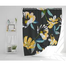 Yellow Shower Curtains Rosalind Wheeler Golightly Polyester Shower