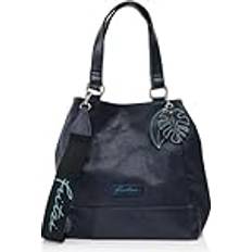 Inner Pocket - Women Fabric Tote Bags Fritzi aus Preußen Damen Eco Joy01 Blue Shopper