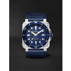 Bell & Ross Ure Bell & Ross BR 03-92 Diver Blue Automatic 42mm and Rubber Watch, Ref. No. BR0392-D-BU-ST/SRB Men Blue