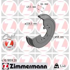 Bromsfriktion Zimmermann 470.1859.20 Bromstrumma DACIA: Duster SUV