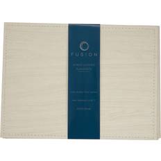 Faux Leather Place Mats of 4 Fusion Faux Place Mat Natural