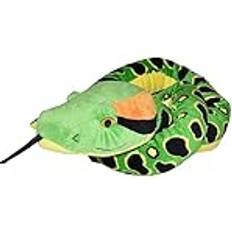 Wild Republic Plush Snake Anakonda, plyschorm, jättegosig leksak, 137 cm, babyshower, present, mjuk leksak, fyllning av återvunna vattenflaskor