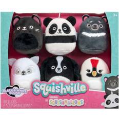 George Squishville by Original Squishmallows Black and White Squad Plush Multi