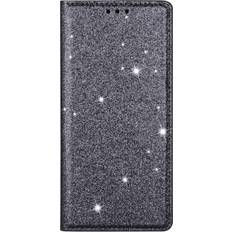 MAULUND Samsung Galaxy A15 5G A15 Läder Flip Fodral med Plånbok Glitter Grå