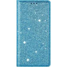 MAULUND Samsung Galaxy A15 5G A15 Læder Cover m. Pung Glimmer Blå