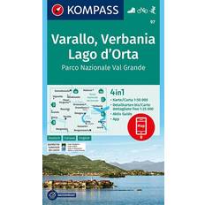 KOMPASS Wanderkarte 97 Varallo, Verbania, Lago d'Orta, Parco Nazionale Val Grande 1:50.000 (Gefaltet)