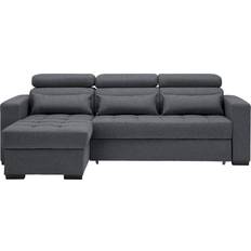 Schlafsofas reduziert Carryhome Monson Dark Gray Sofa 240cm 3-Sitzer