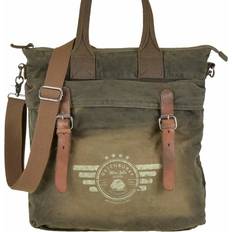 Greenburry Dame Tote Bag & Shopper tasker Greenburry Shopper Canvas 36x38cm "Aviator" khaki