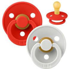 Bibs Rund Colour Sut 2-Pak Naturgummi