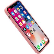 devia Transparent hårt fodral med rosa TPU kant för iPhone XS MAX