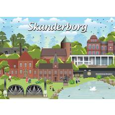 Bøger Danske byer: Skanderborg, 1000 brikker