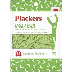 Plackers Cuidado dental Plackers Back Teeth Micro Dental Floss 75pcs