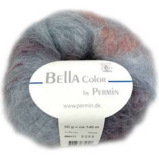 Permin Mohair Garn Permin Bella garn Mohairgarn med uldgarn & polyamid fv 883171 Grå/Rust/Bordeaux