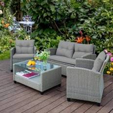 Eco Living 4PC Rattan Garden