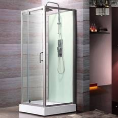 Dusjsett Dusjkabinetter Bathlife Logi (LOGI800RAWCESEAB) 800x800x2150mm