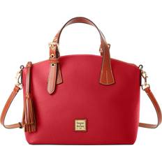 Red Messenger Bags Dooney & Bourke Pebble Grain Trina Satchel