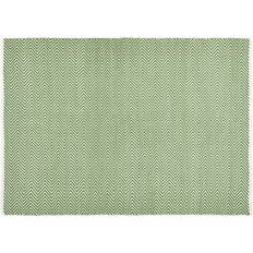 Hug Rug Dark Herringbone Green