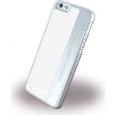 Handyzubehör Corvette Silver Brushed Aluminium iPhone 6, iPhone 6s Smartphone Hülle, Weiss