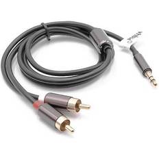 Cables VHBW y-klinkenkabel 3,5mm klinkenstecker auf cinch-stecker