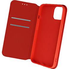 Avizar Case for Apple iPhone 13 Clamshell Wallet Function Video Support red