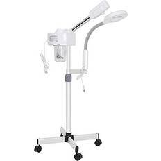 White Facial Steamers Saturnpower 2 in 1 Facial Steamer 5X Magnifying Lamp