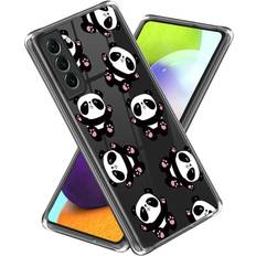 MAULUND Samsung Galaxy S24 Genomsiktig Plast Skal m. Motiv Pandas