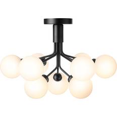 Nuura Apiales Satin Black / Opal Pendant Lamp 59.5cm