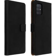 Samsung Galaxy A51 Étuis portefeuille Avizar Flip wallet case leather cover for Samsung Galaxy A51 standcase Black