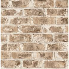 Wallpapers Borough Wharf Weiss Warehouse Brick 1m x 52cm Semi-Gloss Wallpaper Roll