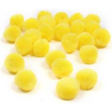 Yellow Pom Poms 2cm 25 Pack