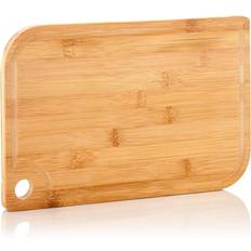 Klarstein Batvik bamboo WxHxD knife-friendly groove Chopping Board