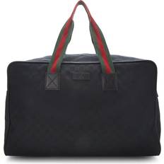 Gucci Black Duffel Bags & Sport Bags Gucci Black Original GG Canvas Web Carry On Duffle Large