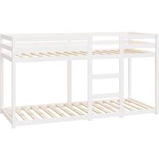 White Bunk Beds vidaXL Solid Pine Bunk Bed 80x200cm