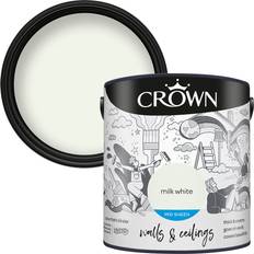 Paint Crown Mid Sheen Emulsion Milk Wall Paint