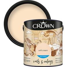 Paint Crown Mid Sheen Emulsion Soft Cream Wall Paint