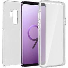 Samsung Galaxy S9 Coques de téléphone portable Avizar Coque Galaxy S9 Plus Protection Silicone plus Arrière Polycarbonate Transparent