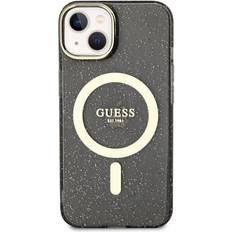 Guess iphone 11 magsafe hülle case cover glitter gold black Schwarz