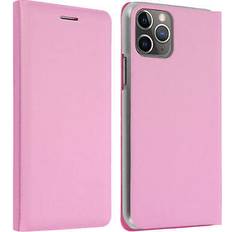 Apple iPhone 11 Pro Max Étuis portefeuille Avizar Housse iPhone 11 Pro Max Etui Folio à Clapet Porte-carte rose