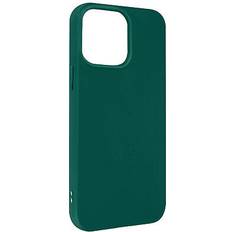 iPhone 14 Case Silicone Flexible Matte Finish Smudge-proof Dark Green