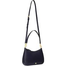 Lauren Ralph Lauren Bags Lauren Ralph Lauren Women's Crosshatch Leather Medium Danni Shoulder Bag Rfd Nvy