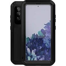 LOVE MEI LOVE MEI Military Rugged Case For Samsung Galaxy S20 FE 5G, with Tempered Glass Screen Protector, Shockproof Dustproof Scratch Proof Hybrid Metal and Silicone Gel Heavy Duty Full Body Cover for S20 FE