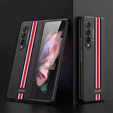 Baili BAILI Samsung Z Fold 4 Case,Ultra-Thin Electroplating Color Painting Galaxy Z Fold 4 Case,Samsung Galaxy Z Fold 4 Case,Military Grade Drop Protective Case,Limited Edition Black