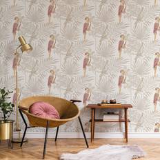 Wallpapers Bay Isle Home Jarek 10.05m x 53cm Textured Matte Paste the Wall Wallpaper Roll