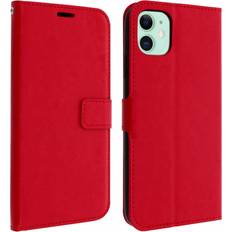 Avizar Vintage Series flip wallet case for Apple iPhone 11 Red