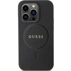 Guess iphone 11 magsafe hülle case cover saffiano collection black Schwarz