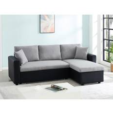 Schwarz - U-Sofas Vente-unique Sofa